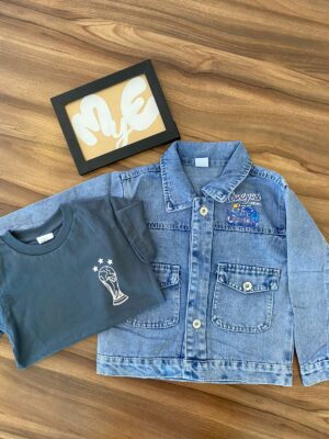 Campera Jean bordado